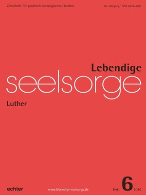 cover image of Lebendige Seelsorge 6/2016